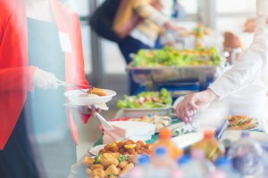 Salat Buffet in der Kantine